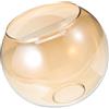 BESTonZON Paralume a sfera di ambra, E27, doppia apertura rotonda, copertura della lampada a sfera di ricambio per lampada da parete