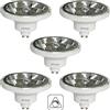 Sigmaled lighting, Faretto LED AR111 GU10 14W Dimmerabile, Luce Naturale 4000K, 1000 lumen, Faretti LED 220V 230V AC, Lampadine SPOT AR111 a Basso Consumo (equivalente 110W alogena) per Negozi, 5 spot