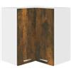 HETFTJN Credenza Soggiorno Mobile Cucina Dispensa Mobiletto Bagno Salvaspazio Mobile da Cucina - Mobile Pensile Angolo Rovere Fumo 57x57x60 cm Legno Multistrato per Camera Da Letto Cucina Bagno