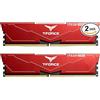 Team group Ram DIMM DDR5 32GB Team Group T-Force Vulcan Dual-kit 2x16GB 6000MHz CL30 1.35V Rosso [FLRD532G6000HC30DC01]