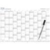 STAEDTLER Lumocolor 641 YPA3X - 2026 Agenda annuale da parete cancellabile a secco, formato DIN A3, con penna e morsetto autoadesivo per penna, edizione speciale, 641 YPA3X
