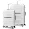 Samsonite Freeform Hardside espandibile con doppie ruote girevoli, bianco, 2PC SET (CO/L), Freeform Hardside espandibile con doppie ruote girevoli