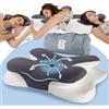 IDEA Cuscino Cervicale, Cuscino Memory Foam, Cuscino Ortopedico Cervicale per Dormire, Cuscini Ergonomico Antirussamento per Migliorare la qualità del sonno, 60 x 40 x 9/11cm