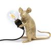 Seletti - Lampada da tavolo Animaux - Oro - Resina - Designer Marcantonio