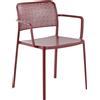 Kartell - Poltrona da pranzo impilabile Audrey - Rosso - alluminio verniciato - Designer Piero Lissoni