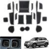 GAFAT Suzuki Vitara LY iV-4 Hybrid 2016-2025 2026 (Automatico) Tappetini Antiscivolo, Tappetino in Gomma per Console Centrale, Cuciture della Porta, Accessori Suzuki Vitara (Bianco)