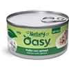 Oasy KIT 12x Oasy Natury Soft Jelly con Pollo e Spinaci per Gatti - 85 g, 12 pezzi - PREZZO A CONFEZIONE
