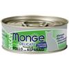 Monge Delicate Gatto Pollo e Asparagi per Gatti 80gr - 80 g, Singola