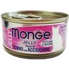 Monge Jelly Pezz. Tonno e Acciughine per Gatti 80gr - 80 g, Singola