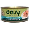 Oasy KIT 6x Oasy Natural Adult Tonno e Gamberetti Umido per Gatti - 150 g, 6 pezzi - PREZZO A CONFEZIONE
