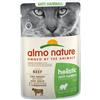 Almo Nature KIT 12x Almo Nature Cat Holistic Anti Hairball con Manzo per Gatti 70gr - 70 g, 12 pezzi - PREZZO A CONFEZIONE
