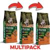 Monge KIT 3x Monge BWild Grain Free Anatra e Patate Adult All Breeds per Cani - 12 Kg, 3 pezzi - PREZZO A CONFEZIONE