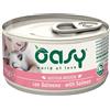 Oasy Gustosa Mousse al Salmone per Gatti 85gr - 85 g, Singola
