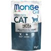Monge KIT 6x Monge Bocconcini Grill con Trota per Gatti Sterilizzati - 85 g, 6 pezzi - PREZZO A CONFEZIONE