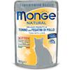 Monge Tonno con Fegatini di Pollo per Gattini Busta 80gr - 80 g, Singola