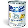 Monge KIT 6x Monge Monoprotein Pollo con Ananas per Cani - 400 g, 6 pezzi - PREZZO A CONFEZIONE