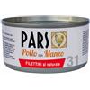 Pars KIT 12x Pars Filettino Naturale Pollo con Manzo per Cani e Gatti 85g - 85 g, 12 pezzi - PREZZO A CONFEZIONE
