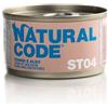Natural Code ST04 Tonno e Alici per Gatti Sterilizzati - 85 g, 12 pezzi