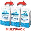 Monge KIT 3x Monge All Breeds Adult Light Salmone E Riso - 2.5 Kg, 3 pezzi - PREZZO A CONFEZIONE