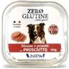 Unipro KIT 12x Unipro Zero Glutine al Prosciutto per Cani - 150 g, 12 pezzi - PREZZO A CONFEZIONE