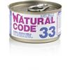 Natural Code 33 Jelly Tonno, Orata e Mela per Gatti 85gr - 85 g, 6 pezzi
