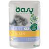 Oasy KIT 12x Oasy Bocconcini in Salsa al Pollo per Gatti 85gr - 85 g, 12 pezzi - PREZZO A CONFEZIONE