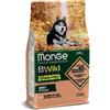 Monge BWild Grain Free Salmone e Piselli Adult per Cani - 2.5 Kg, Singola