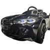 Pilots Kids Auto Elettrica per Bambini BMW M4 Nero 12V Sedile in Pelle e Telecomando