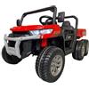 Pilots Kids Jeep Elettrica per Bambini 24V Rosso 2 Posti 6 Ruote con MP3 e USB