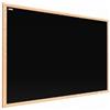 ALLboards Lavagna Magnetica per Gesso Nera con Cornice in Legno 100x80cm Scrivibile e Cancellabile a Secco, a Parete