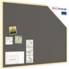ALLboards Bacheca in sughero grigio cornice in legno 100x80 cm, Bacheca Sughero per Puntine Spille Memoboard