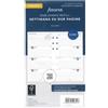 Filofax Ricambio Bianco - Righe Agenda Anelli Personal-Executive 2026,Planning Settimanale Orizzontale 95x171mm. AESF23BH