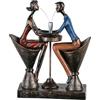 Casablanca modernes Design Casablanca - Scultura decorativa, tavolo per due, tavolo per due, appuntamento, poli, altezza 25 cm