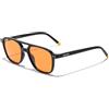 D.Franklin - Occhiali da sole unisex con lenti a protezione UV - Polarizzati - Modello jackson-square-shiny