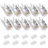 eMagTech 10 Pezzi Connettori RJ45 Schermati Cat7 CAT6 CAT6A RJ45 Spina Ethernet Passante Per Cavo Di Rete Spesso CAT7 Rigido O Intrecciato 23 AWG