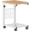 SogesHome Tavolo per Computer Portatile Regolabile in Altezza Con Ruote, 48 cm x 30 cm, Tavolino per PC, Caffè/Snack e Casa