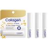 Crsetmyth Balsamo Labbra Al Collagene 3PCS - Maschera Labbra Idratante Overnight Con Acido Ialuronico, Riparazione Rughe Labbra, Effetto Plumping, Cura Giornaliera E Notturna per Labbra Morbide E Lisce