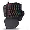 Redragon K585 DITI cablato con una sola mano RGB meccanico da gioco 42 tasti Type-C Gaming tastiera poggiapolsi sostituibile a caldo -