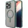 ZAGG Santa Cruz Snap Case Rinforzato in Grafene per iPhone 16 Pro Max [6,9 pollici], MagSafe Compatibile, Anti-Giallo, Resistente ai Graffi, Design Sottile, Shockproof (Verde)