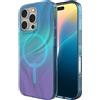 ZAGG Milan Snap Case Rinforzato in Grafene per iPhone 16 Pro [6,3 pollici], MagSafe Compatibile, Anti-Giallo, Design Sottile, Presa Sicura, Fashion-Forward, Shockproof (Deep Aurora)