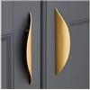 Primst maniglia,Modern Light Brushed Cabinet Pulls, Maniglie per Mobili, Maniglie per Cassetti, Maniglie per Porte, Maniglie per Armadio da Cucina, Confezione da 4 (L-4PCS,Oro)