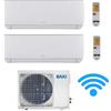 Baxi Climatizzatore condizionatore ASTRA dual split 9000+9000 esterna LSGT50-2M 18000 btu classe A++ R32 inverter pompa di calore WiFi INCLUSO!! 9+9