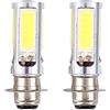 EBTOOLS Bombilla Led H6 - Bombilla H6 King Quad 700 Adatto Per Lampadine 12V, 2X 6000K H6M Cob Led Bianco Colore Motore Bike/Atv Lampadina Fendinebbia (Px15D P15D25-1) Adatto Per Bombilla