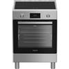 Hotpoint Ariston H6I8LMSAX cucina libera installazione inox, 60x60cm, piano induzione,forno elettrico ventilato, 73Lt, classe A