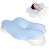 Ayolofei Cuscino Cervicale Memory Foam, Cuscini Ortopedico & Ergonomico con Federa Rimovibile, Cuscino Cervicale Per Dormire per Chi Dorme sul Fianco, Sulla Schiena e Sullo Stomaco