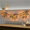 Lights4fun Ragnatela Luminosa di Halloween con 60 LED Ambra a Pile per Esterni