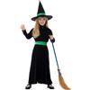 SMIFFYS Costume strega malvagia, Nero, con vestito e cappello Halloween