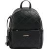Liu Jo Jeans LIU JO Zaino comodo, pratico e capiente con doppia chiusura zip. Possiede due tasche interne di cui una con zip. Una tasca frontale con zip e spallacci regolabili 31X23X12 CM 22222 NERO