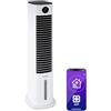 Klarstein Condizionatore Portatile Senza Tubo 80W, 5in1, Umidificatore, Climatizzatore Portatile Silenzioso con Night Mode, Ionizzatore, Ventilatore Aria Fredda, Raffrescatore 462m³/h, Serbatoio 8L