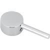ViaGasaFamido Maniglia Rubinetto Bagno, Lega di Zinco, Cromato, 45mm, Sostituzione Valvola per Vasca Doccia